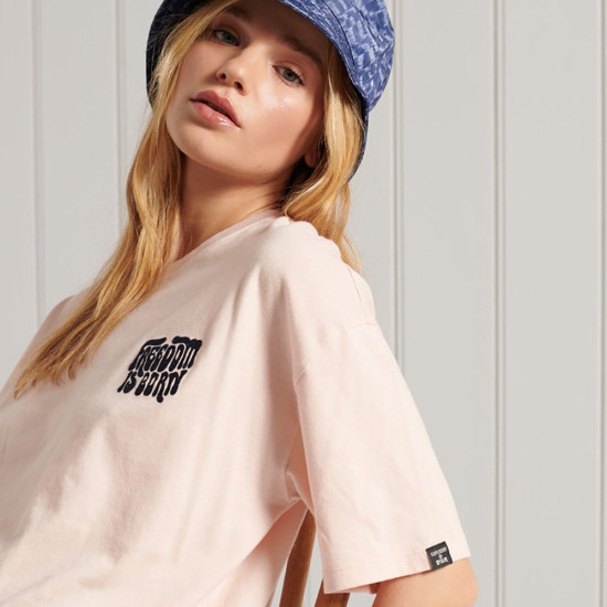 Superdry Γυναικεία κοντομάνικη μπλούζα